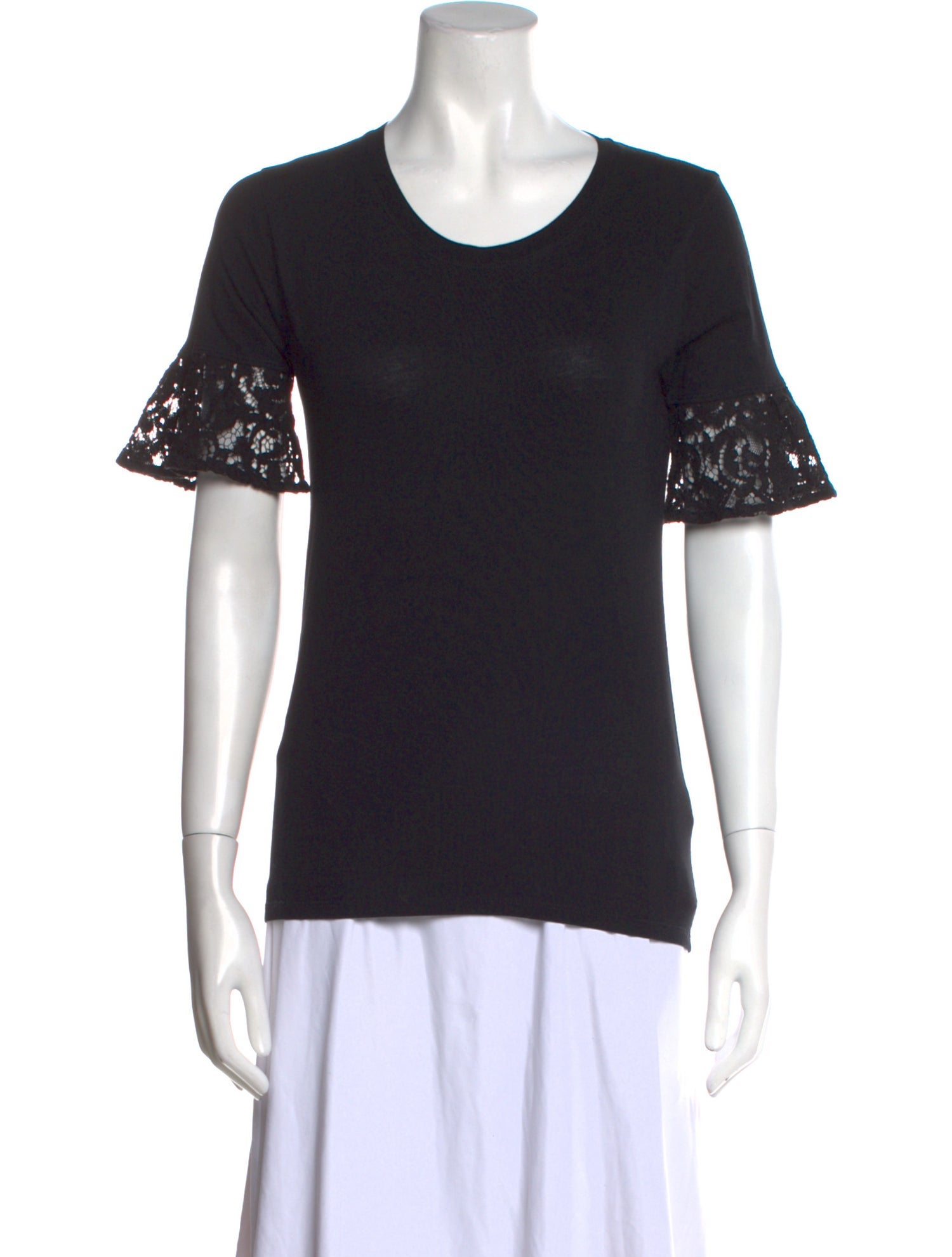 Burberry Scoop Neck Short Sleeve T-Shirt